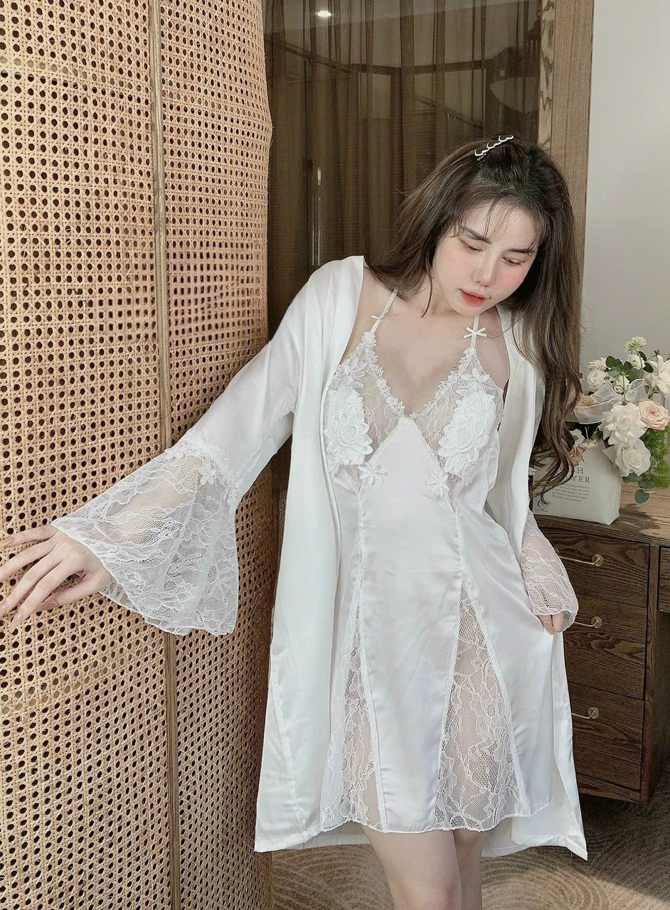Váy Ngủ Quyến Rũ Nữ Tính (Kèm áo choàng) - B.Lingerie
