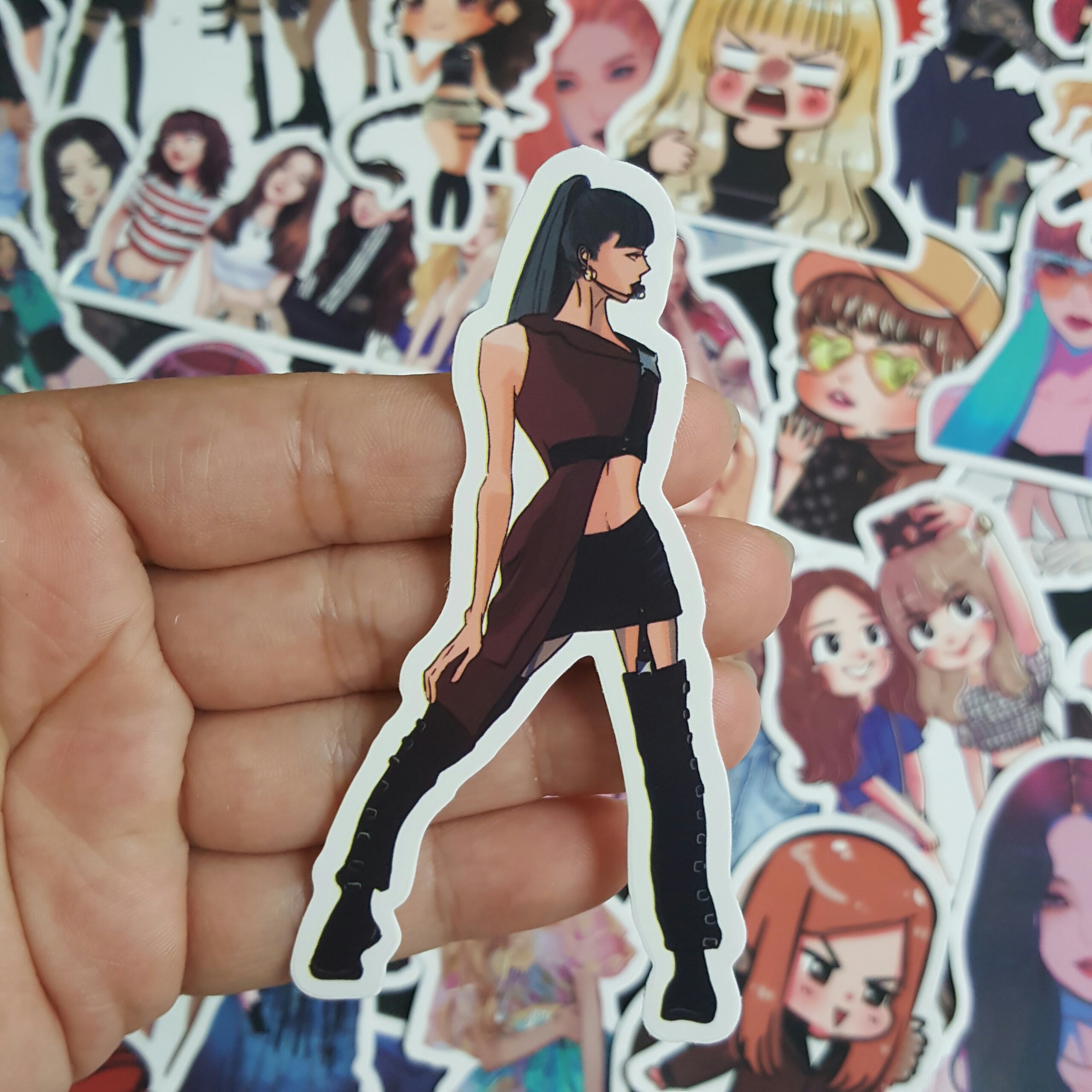 Bộ Sticker dán cao cấp chủ đề BLACKPINK - Dùng dán Xe, dán mũ bảo hiểm, dán Laptop