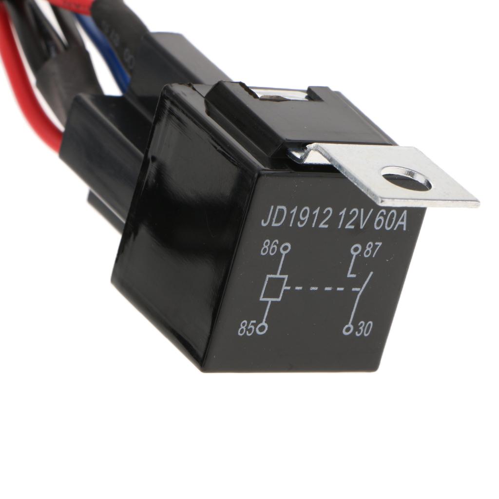 12V 40A Remote Control Wiring Harness Kit Switch Relay Light Bar