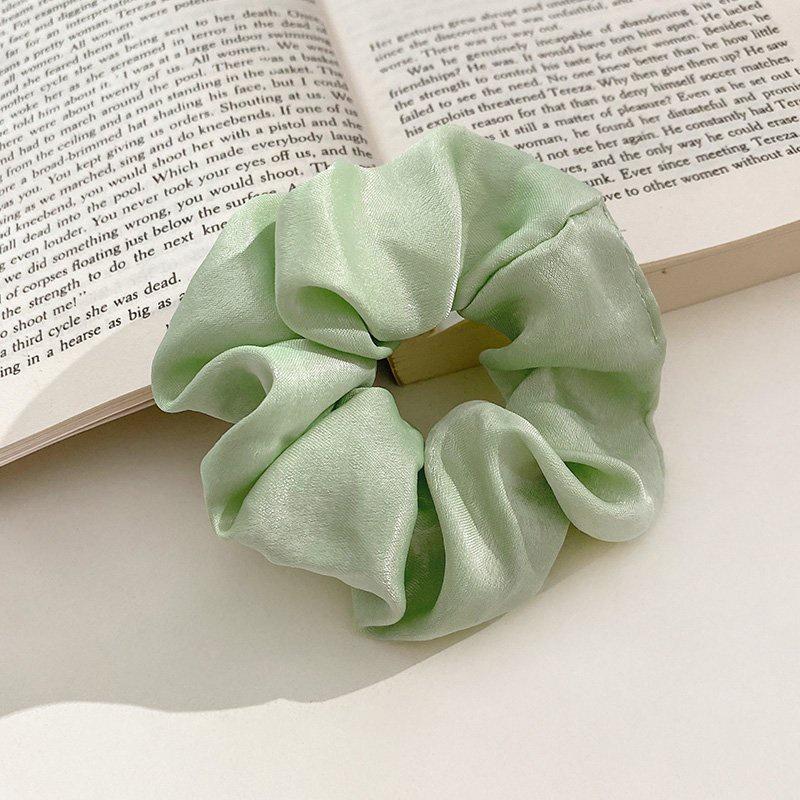 Scrunchies buộc tóc  nhiều họa tiết; tông màu xanh lá nữ tính thanh lịch PK705