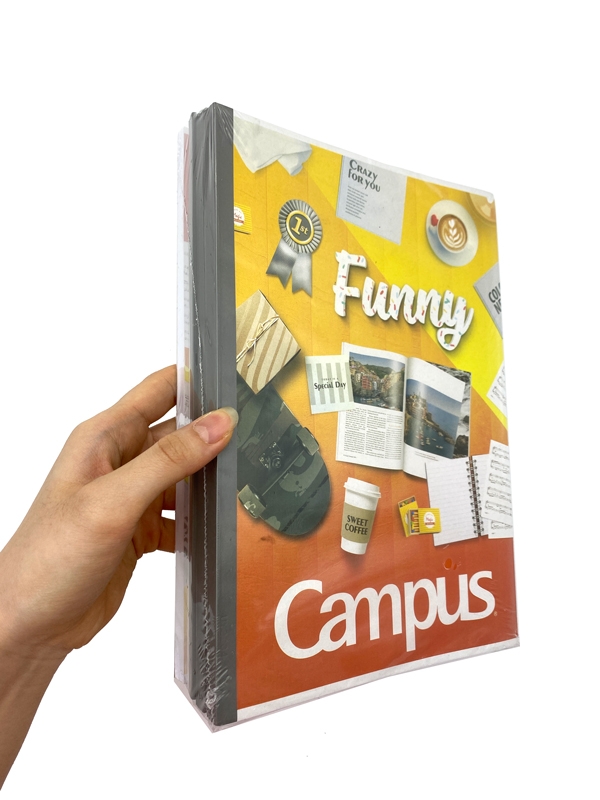 Vở Campus Gift Kẻ Ngang 200 Trang B5S NB-BSGIF200 - Màu Cam