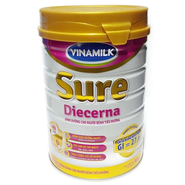 Sữa Bột Vinamilk Sure Diecerna - Hộp Thiếc 900g