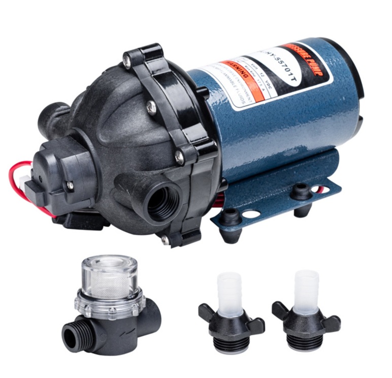 Máy Bơm Tăng Áp Nước Di Động 12/24V – Hiệu Suất Cao