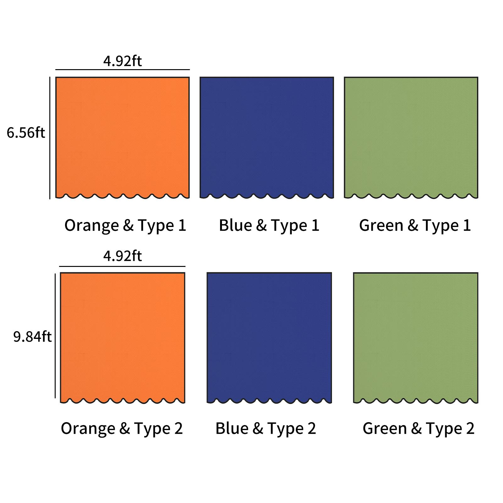 Bạt che mái hiên ngoài trời chống tia UV lấy bóng râm, hoa văn lượn sóng Canopy