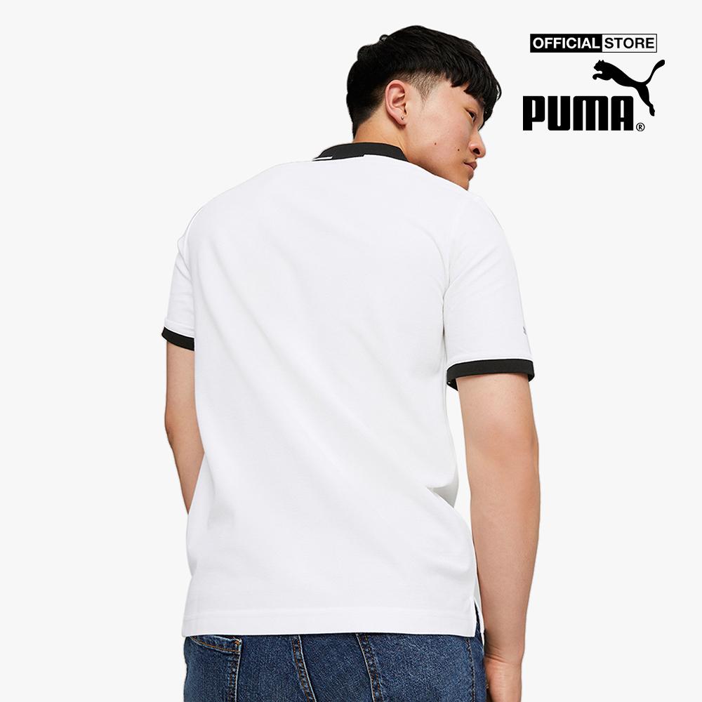 PUMA - Áo polo nam thể thao ngắn tay phối zip BMW M Motorsport 535870