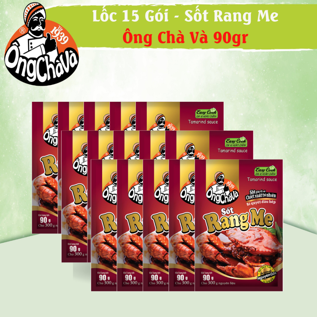 Lốc 15 Gói Sốt Rang Me Ông Chà Và 90g