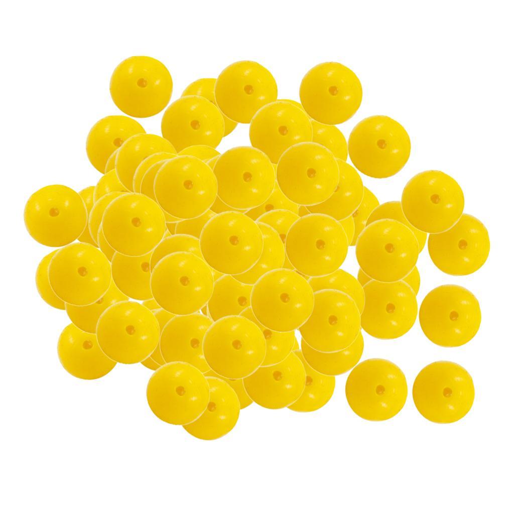 100 Pieces Fishing Soft Sweet Corn Flavored Baits Buoyancy Balls - Yellow