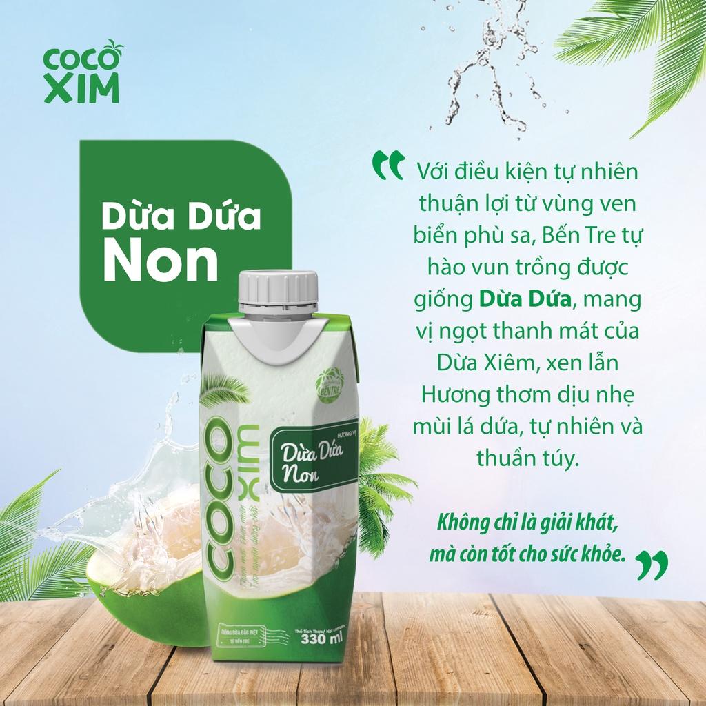 Nước dừa đóng hộp Cocoxim dừa dứa non dung tích 330ml/Hộp