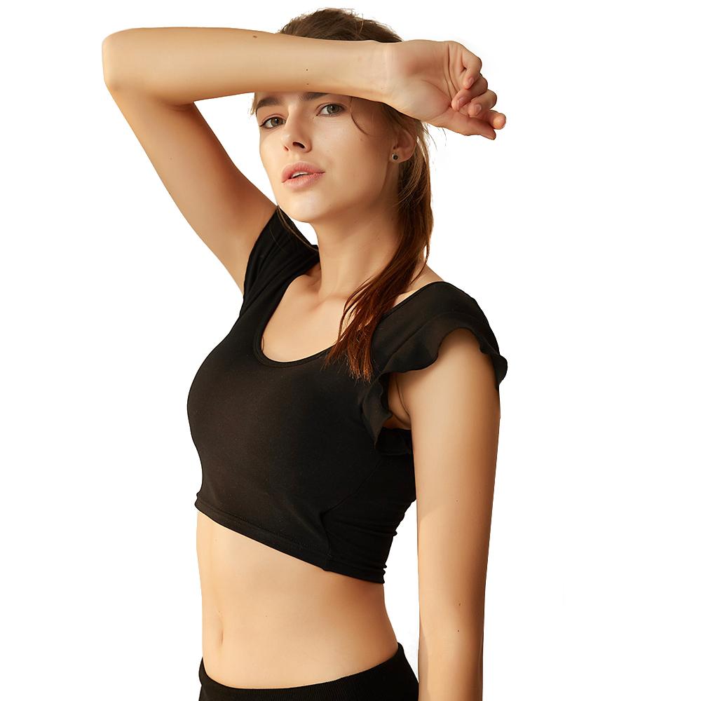 Gợi Cảm Áo Ngực Thể Thao Nữ Tập Gym Áo Crop Top Đẩy Lên Nylon Wirefree Tập Yoga Quần Lót Tập Luyện Áo Ngực Nữ Ren Ngắn tay Tập Thể Hình Áo Ngực