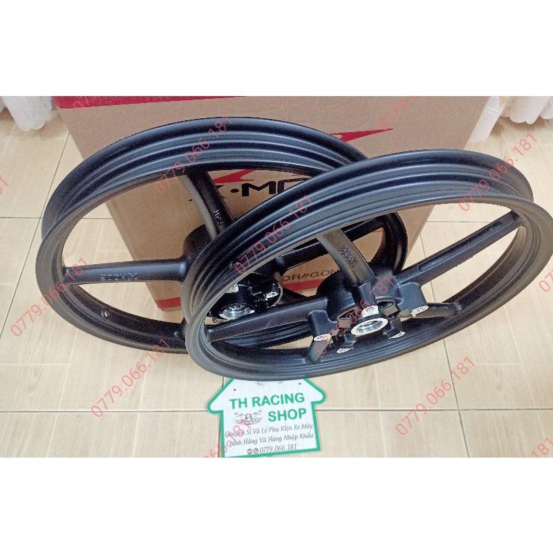 BÁNH MÂM CHO XE EXCITER 150 XMODE KIỂU 5 CÂY RCB MÀU ĐEN SIZE 1.6 VÀ 1.6 GẮN NHƯ KHÔNG CHẾ SẢN PHẨM MỚI CHẤT LƯỢNG TỐT