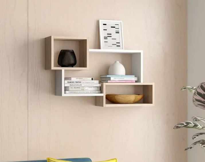 Kệ Gỗ Trang Trí Treo Tường Đơn Giản Mà Đẹp Juno Sofa CTKT415 KT 87x54x18cm