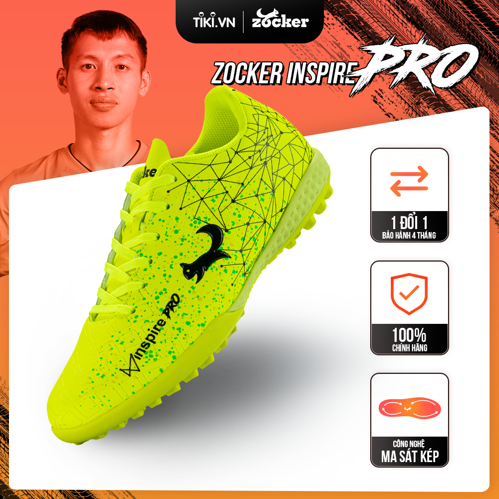 Giày Đá Bóng Zocker Inspire Pro - Green - Size 42