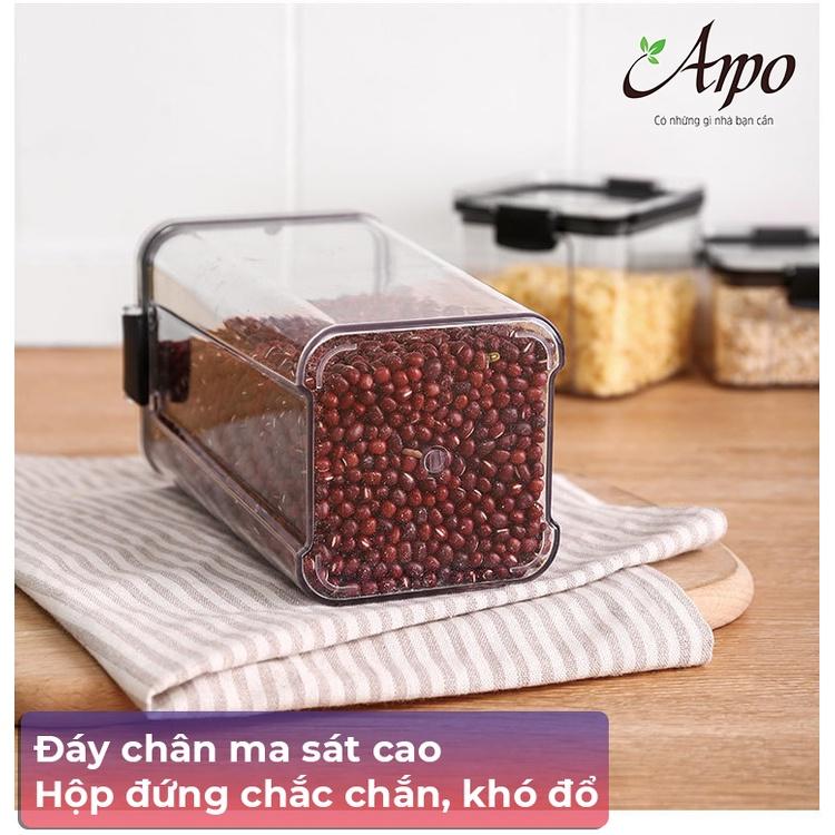 Hộp Nhựa Đựng Ngũ Cốc, Đồ Khô Trong Nhà Bếp Với Nắp Đậy Kín Khí - Hộp Bảo Quản Trong Suốt