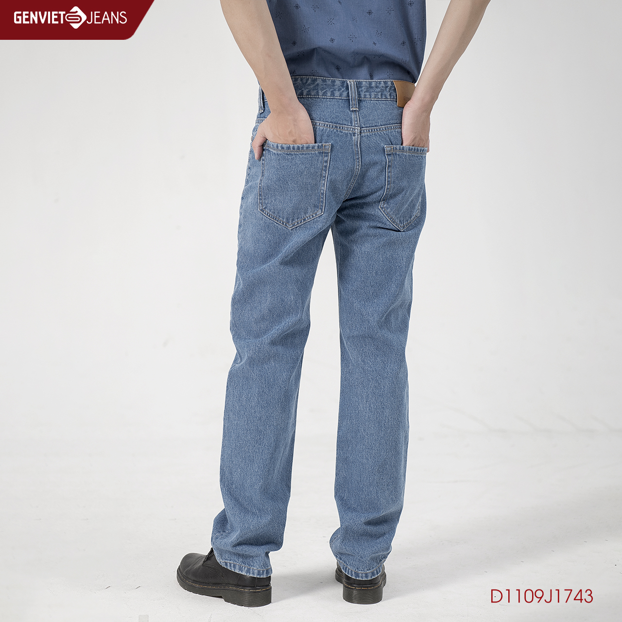 Quần Dài Jeans Nam Ống Đứng D1109J1743  GENVIET