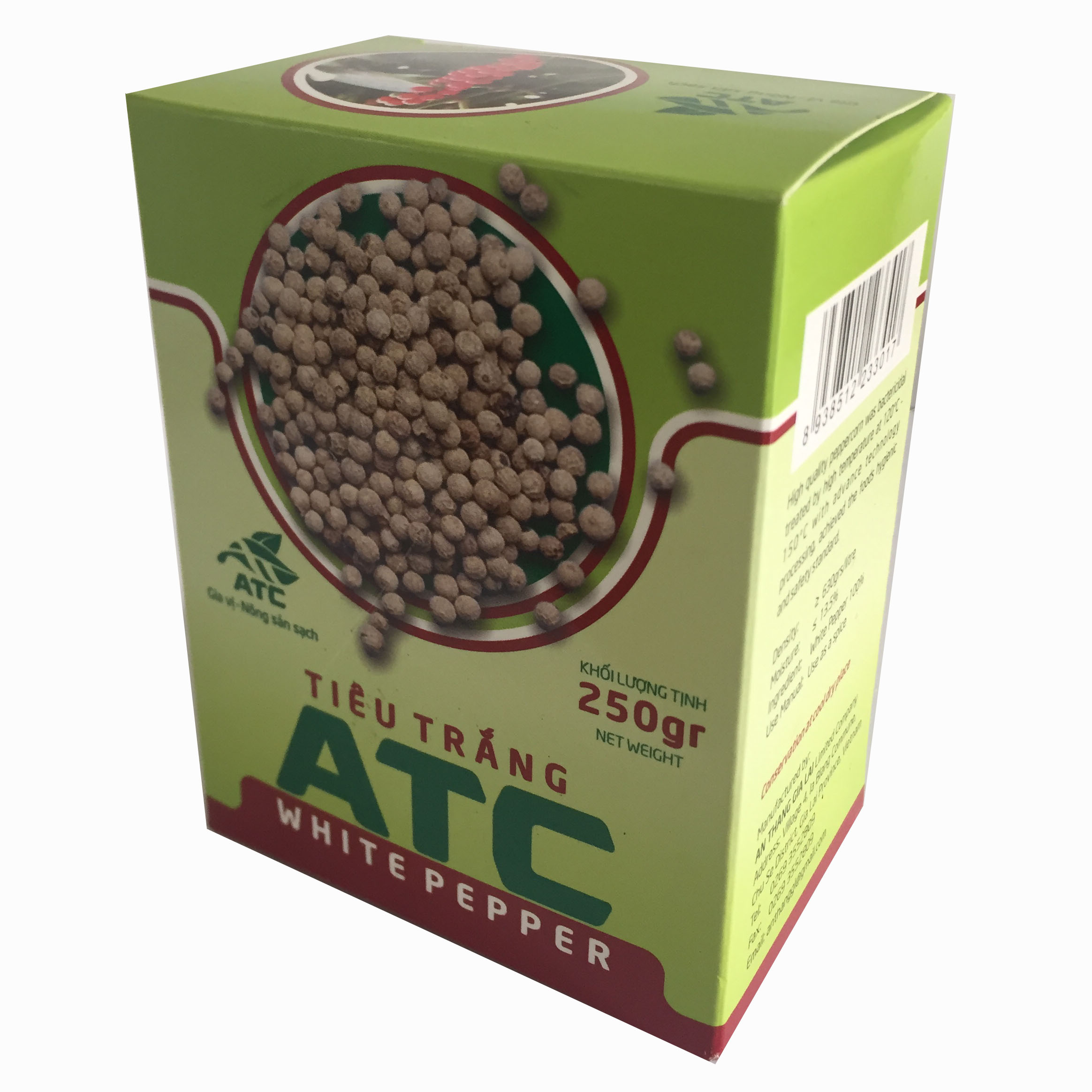 Tiêu trắng hạt ATC hộp 250gr