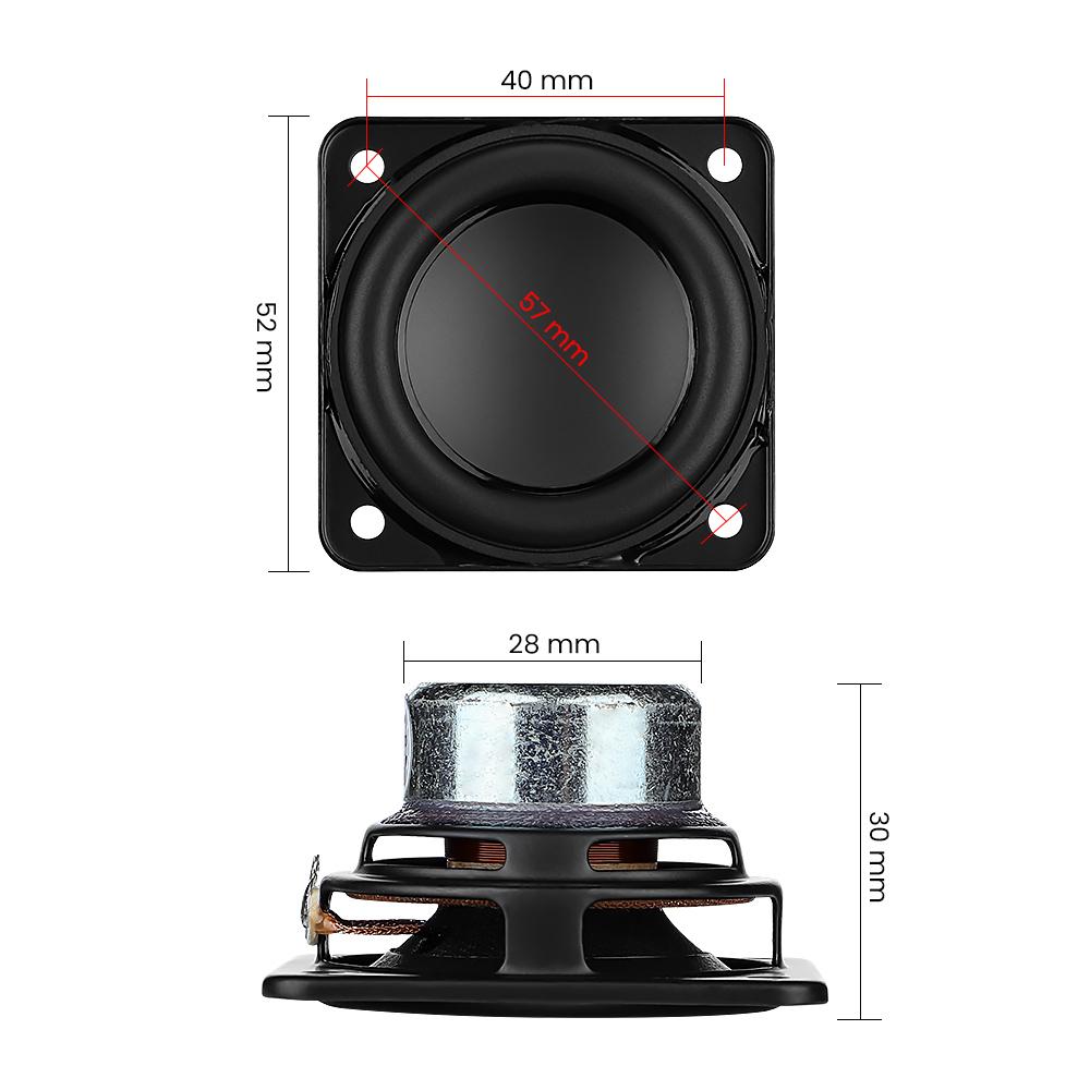 Aiyima 2 Inch Loa Toàn Dải 4 Ohm 10W 52Mm Neodymium Từ Tính Loa Tự Làm Cho Gia Đình Loa Khuếch Đại 2 Chiếc