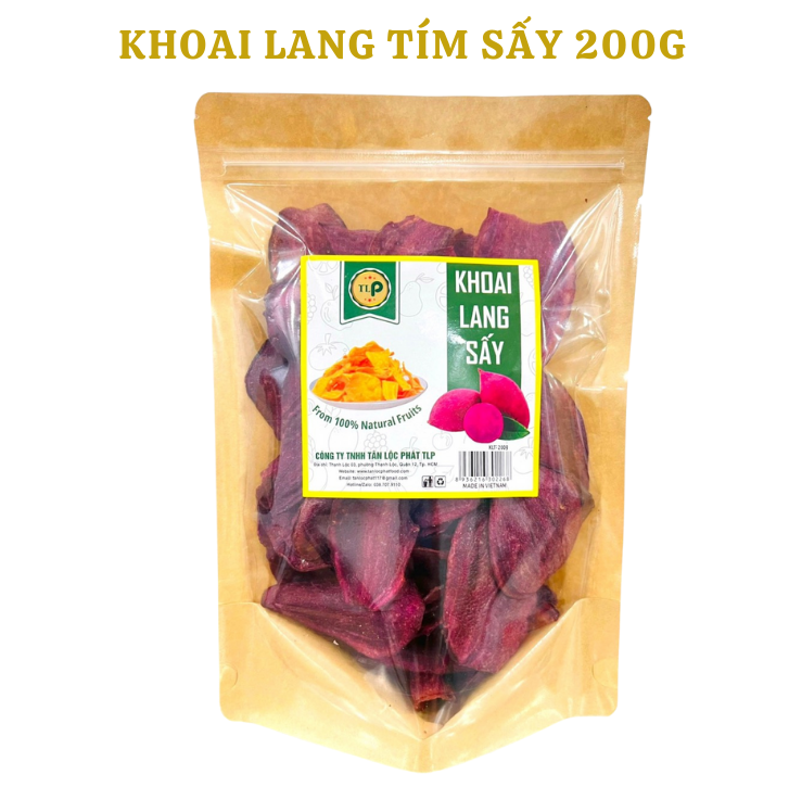 KHOAI LANG TÍM SẤY KHÔ TÂN LỘC PHÁT - BỊCH 200G