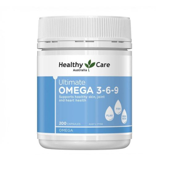 Viên uống Omega 369 Healthy Care Ultimate của Úc 1000mg Hỗ Trợ Sức Khỏe Tim Mạch Cải thiện Trí Nhớ, Giảm Nhức Xương Khớp, Tăng Đề Kháng, Khả Năng Tập Trung, Tốt cho Phụ Nữ Tiền Mãn Kinh