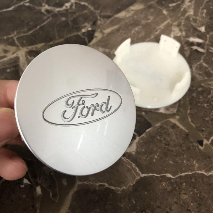 Logo chụp mâm, ốp vành bánh xe ô tô hãng Ford đường kính 70mm, chất liệu nhựa ABS