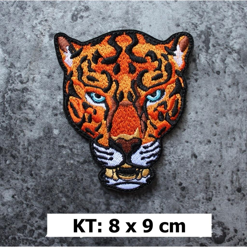 Patch_velcro thêu hình báo đốm dán ba lô_quần áo_túi xách