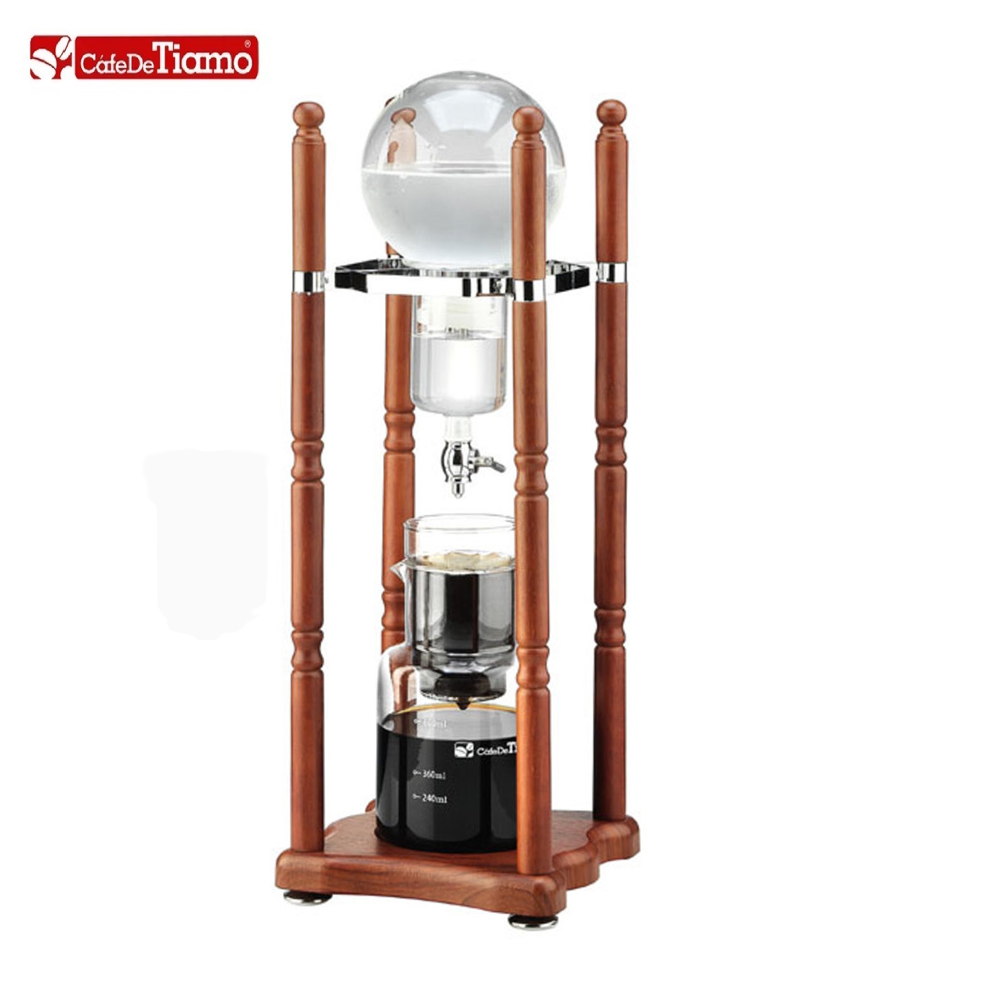 Phễu thủy tinh lọc cà phê của tháp Cold drip Tiamo HG6331