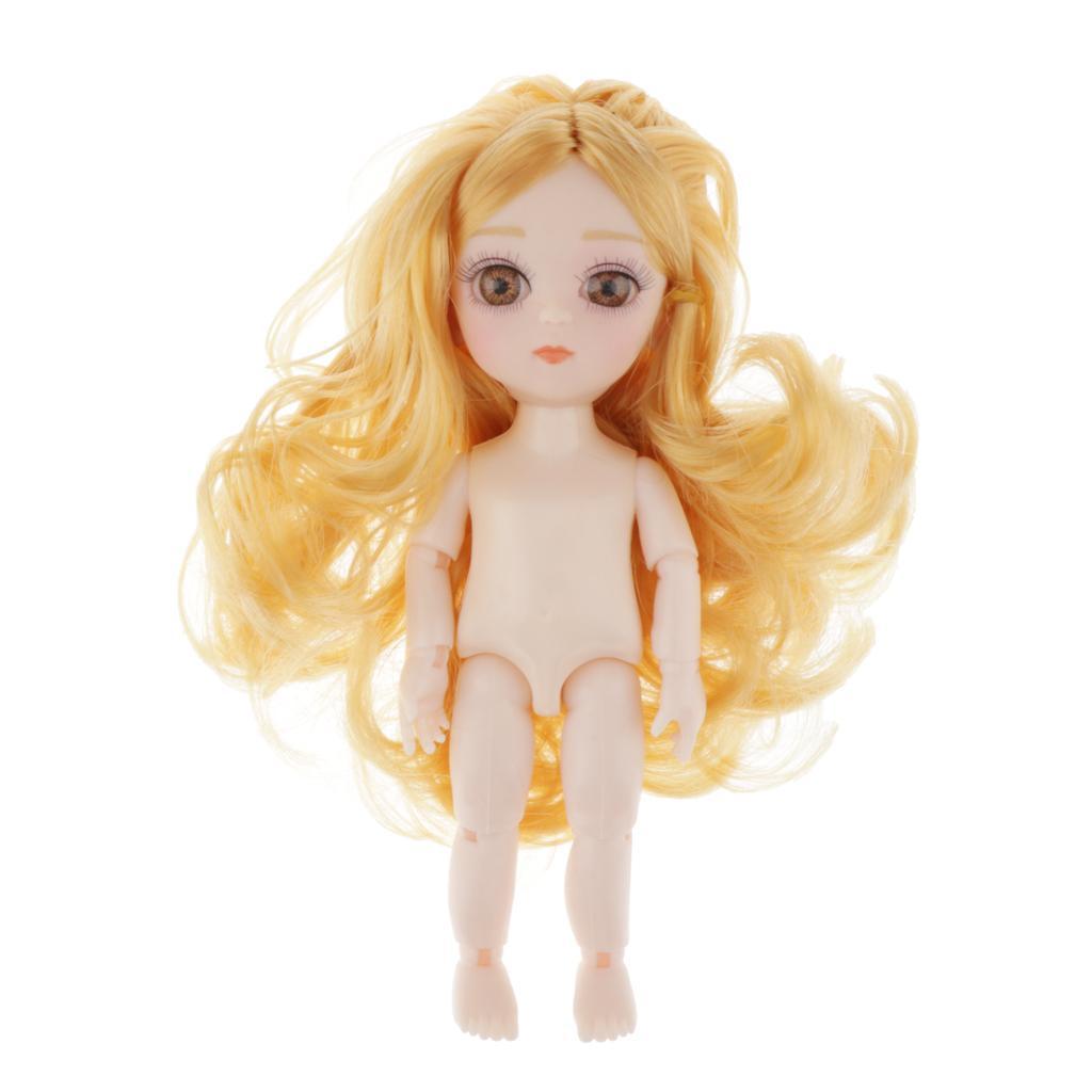 Movable  13 Joints Doll  Body Painting  DIY with Blond