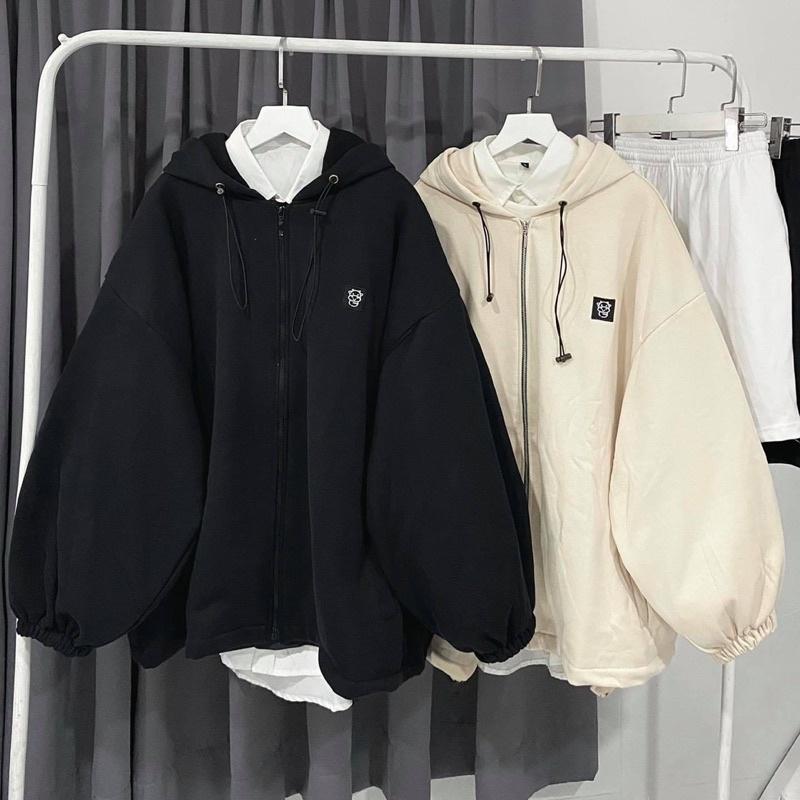 Áo Khoác Nỉ Form Rộng ICON CHÚ BÒ ulzzang unisex