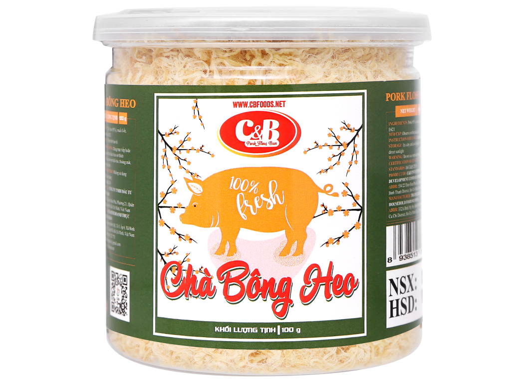 Chà Bông Heo C&B Hộp 100 Gram