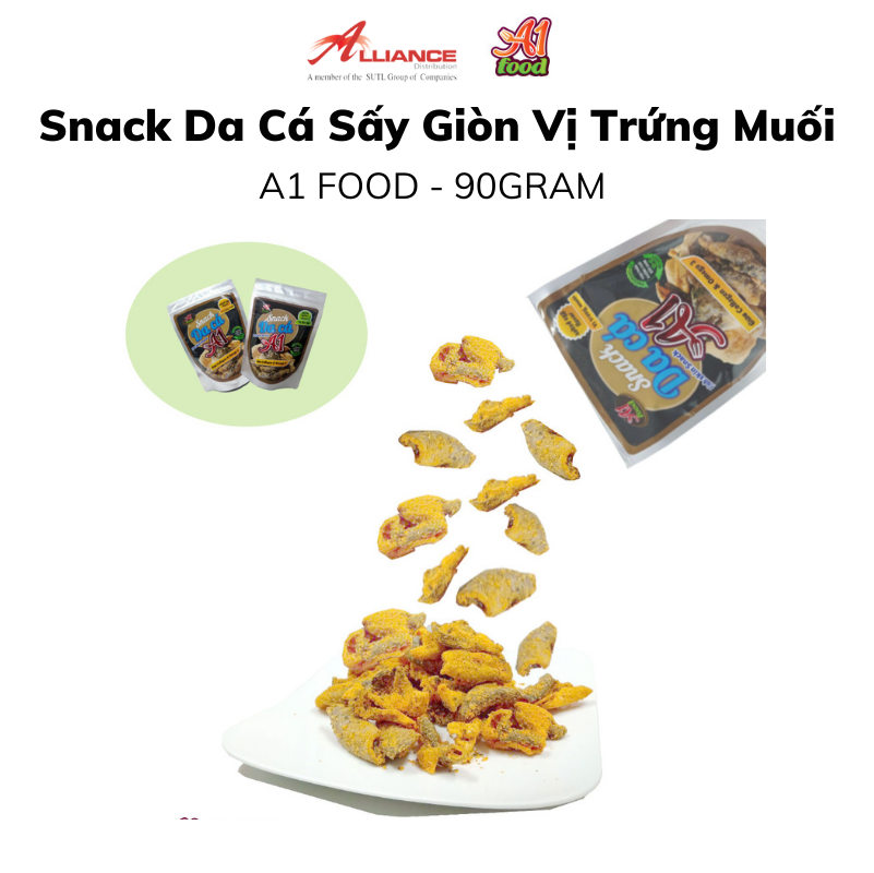 Snack Da Cá Vị Trứng Muối A1 Food - 90gram