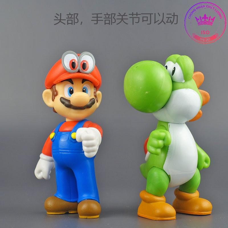 Mô hình super mario Nitendo Yoshi khủng long xanh cưởi 1765 D2 5