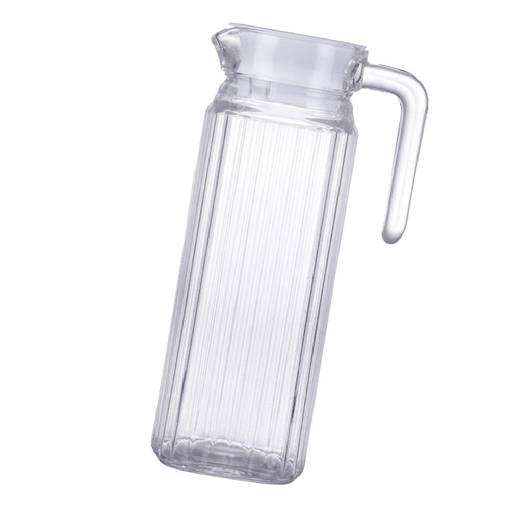 Pack of 2, Water Pitcher 1100ml Coffee Ice Tea Beer Jars Jug for Bar Cafe