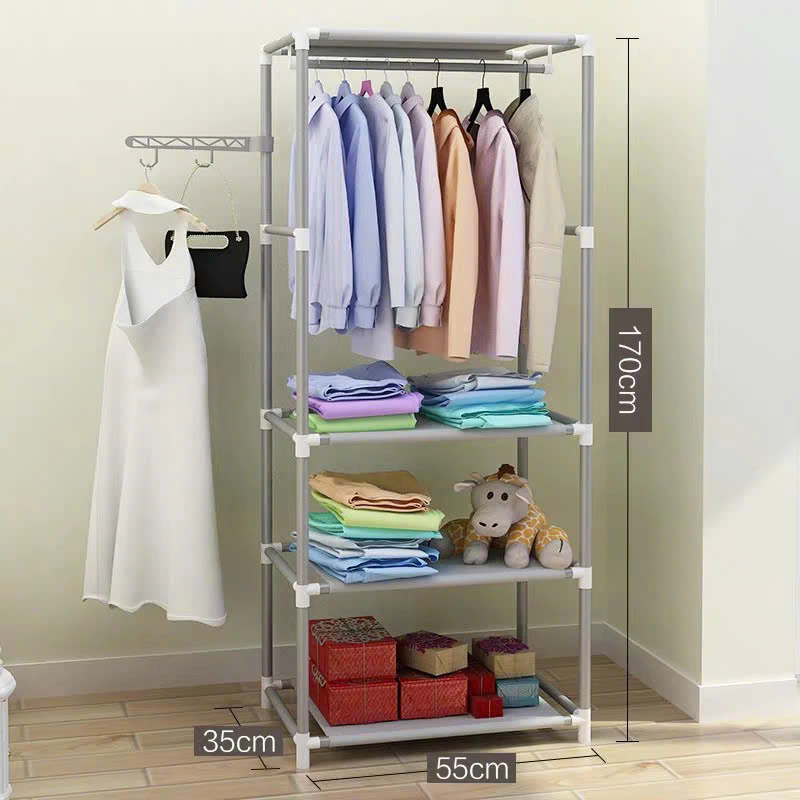 Giá Treo Quần Áo Túi Xách - Kệ Để Đồ Dày Dép Phong Cách Hàn Màu Tự Nhiên