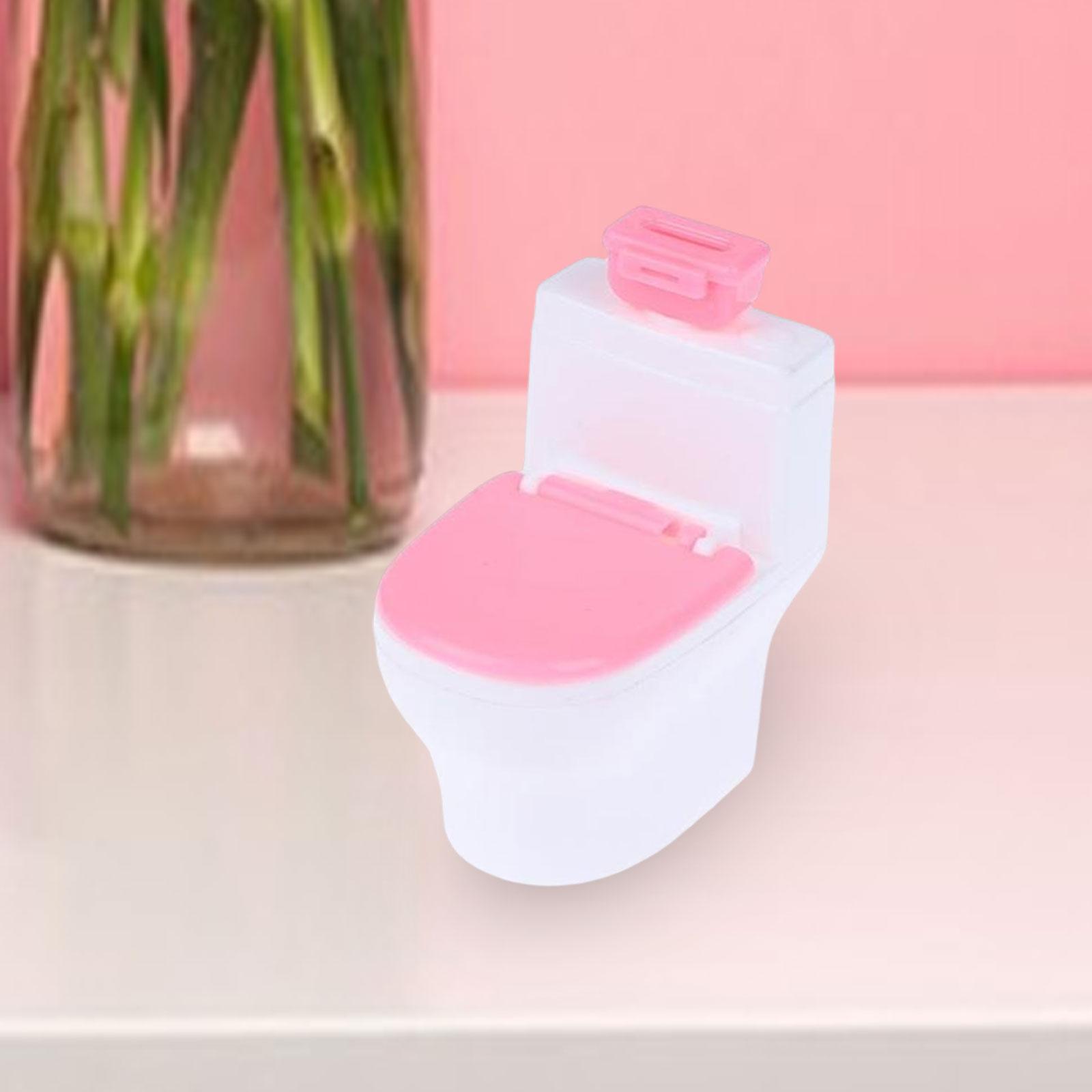 Dollhouse Toilet Life Scene Dollhouse Furniture Decor for Kids Girls Gifts