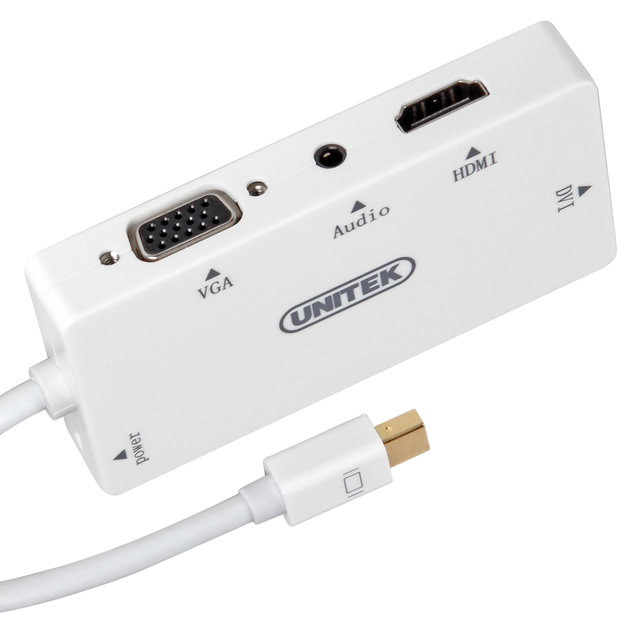 Cáp chuyển mini DP to HDMI VGA DVI Unitek 6354 -Hàng Chính Hãng