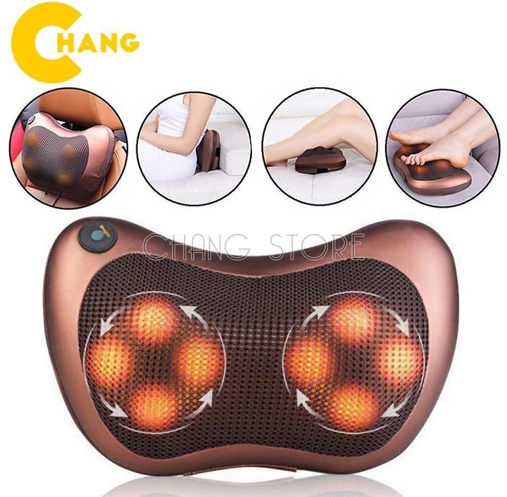 GỐI MASSAGE VAI GÁY 8 BI HỒNG NGOẠI CÔNG NGHỆ NGẬT BẢN CAO CẤP