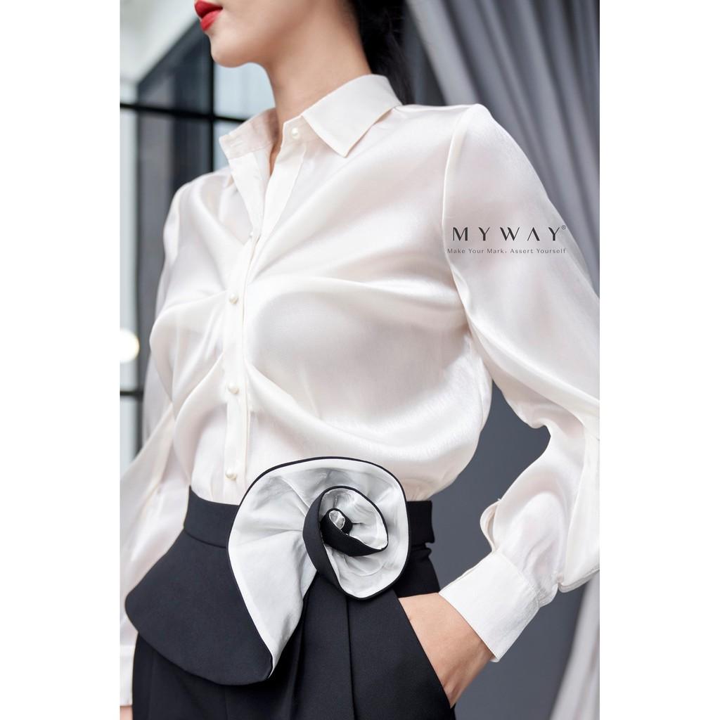 Áo Sơ Mi Nữ MY WAY Xoắn Ngực Sang Chảnh MAB302