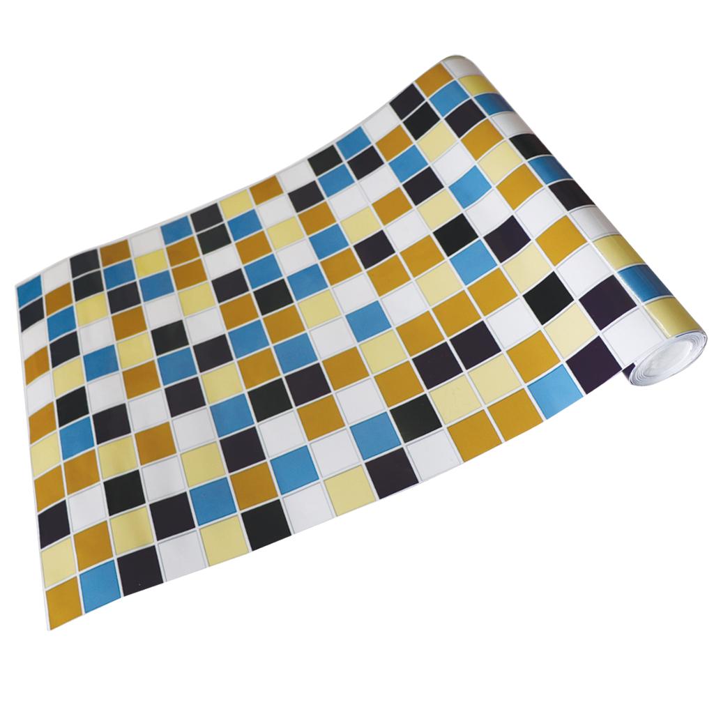 Self-adhesive Mosaic Wall Paper Sticker Tile Kitchen Bathroom Waterproof