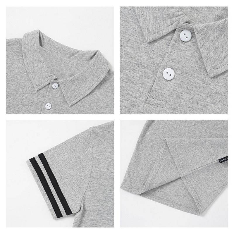 Áo thun polo cổ đức cho bé trai 1-7 tuổi chất cotton co giãn sọc viền tay Magickids Quần áo trẻ em AO22031