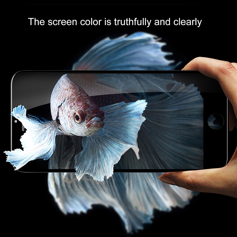 Miếng dán kính cường lực chống nhìn trộm cho iPhone 6 Plus / 6s Plus hiệu Baseus Full 3D cạnh vát 2.5D - hàng nhập khẩu