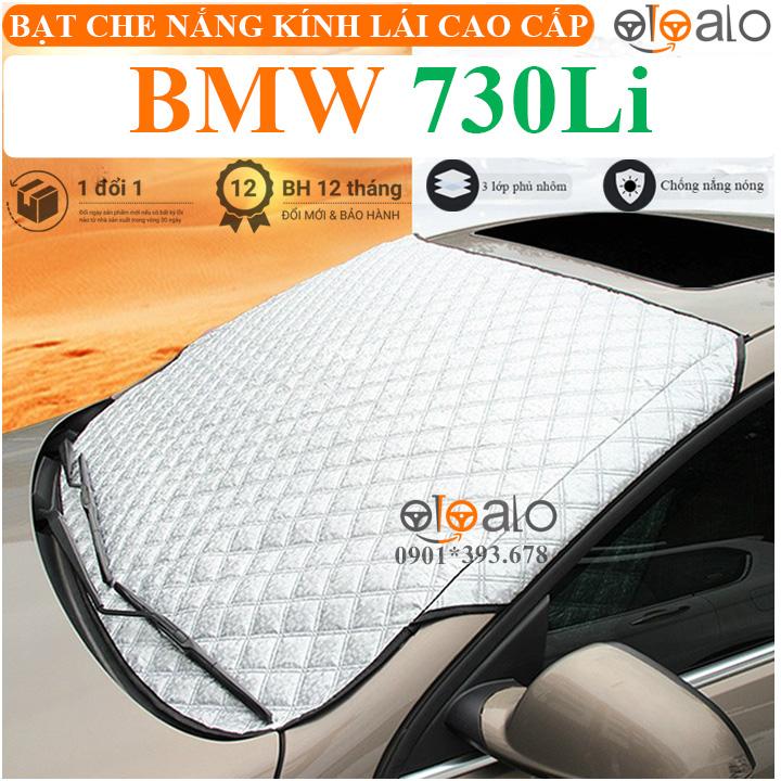 Tấm che nắng kính lái ô tô BMW 730Li vải dù 3 lớp cao cấp TKL - OTOALO