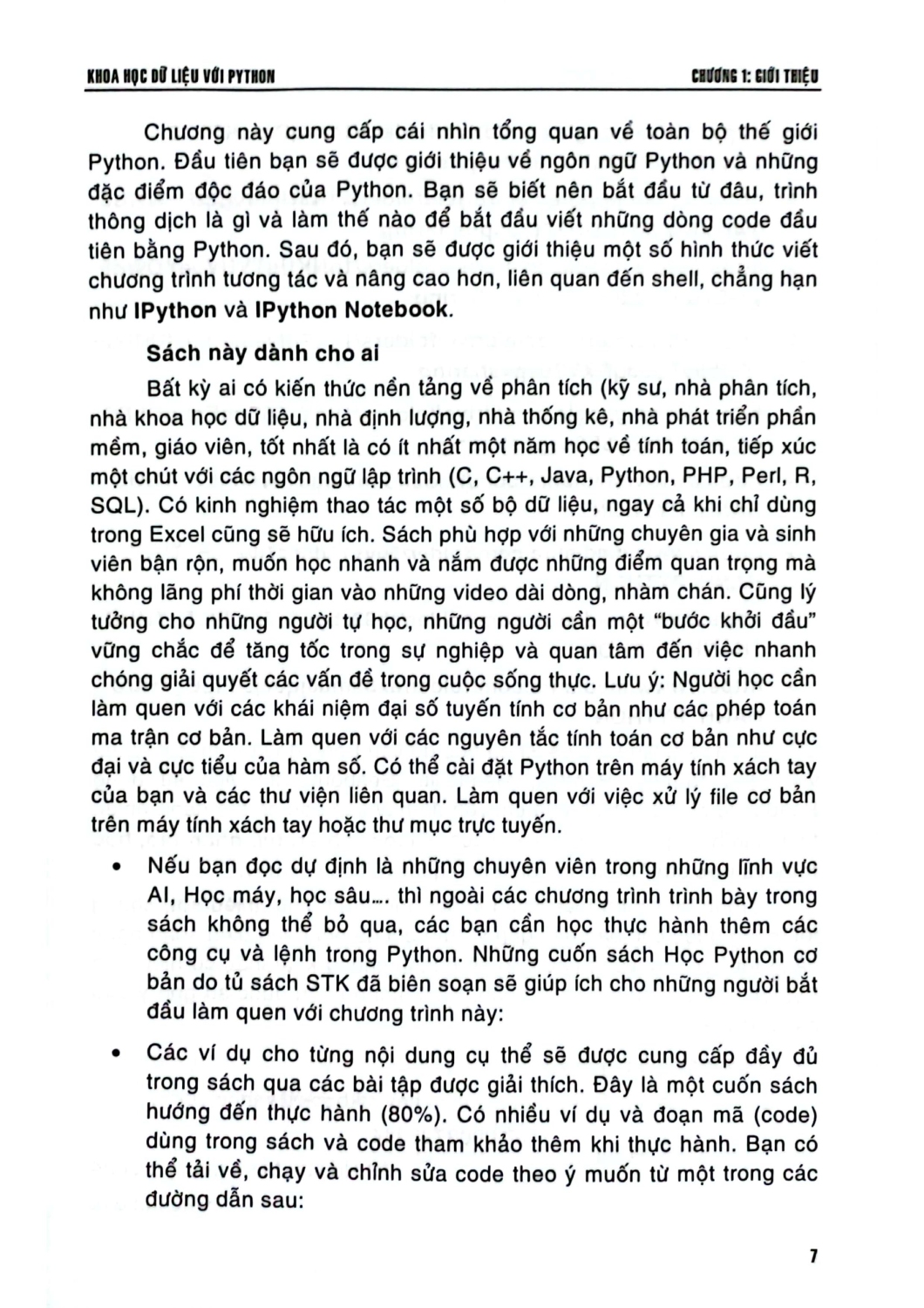 Khoa Học Dữ Liệu Với Python - STK