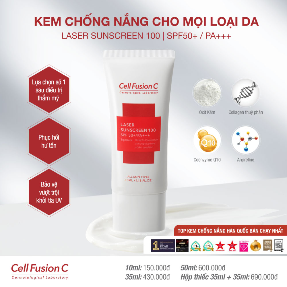 Kem Chống Nắng Cho Mọi Loại Da Cell Fusion C Laser Sunscreen 100 SPF 50+/PA+++ (10ml)