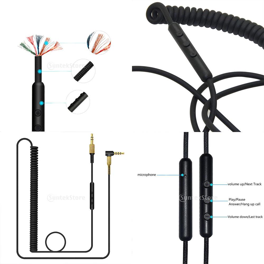 Audio Cable For Marshall Major II Monitor Headphone & Mic For Iphone Samsung