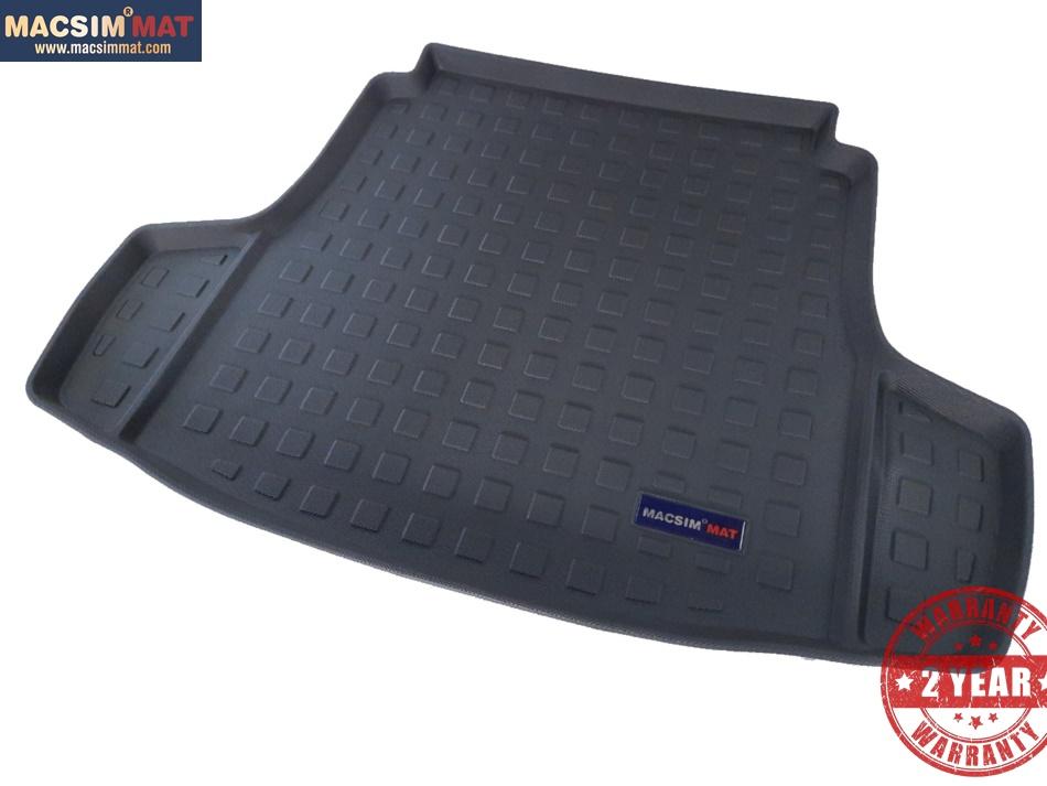 Thảm lót cốp Kia K5 nhãn hiệu Macsim chất liệu TPV cao cấp màu đen