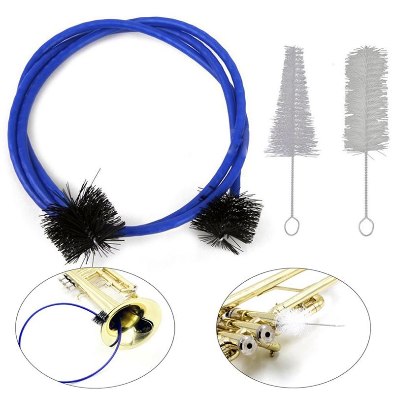 1 Bộ Kèn Bộ Bảo Trì Có Thể Uốn Cong Nắm Rắn Bàn Chải Cơ Quan Ngôn Luận Bàn Chải Cornet Bộ Dụng Cụ Vệ Sinh Nhạc Cụ Phụ Kiện