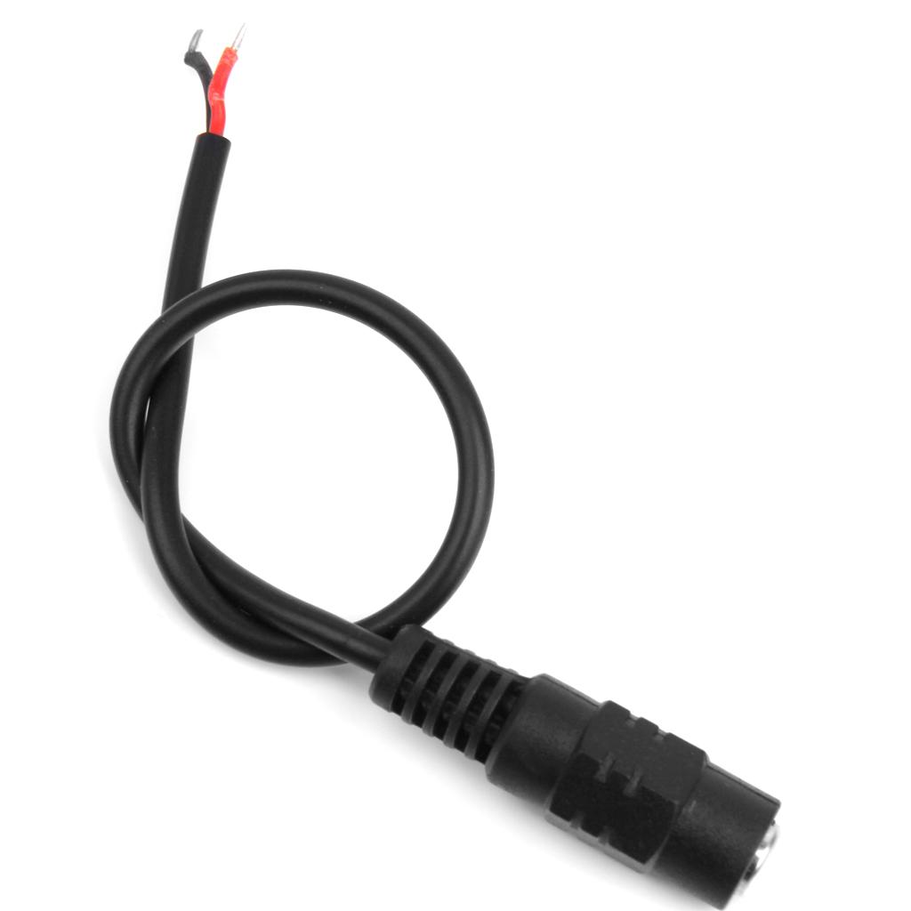 10x 20cm DC Power Pigtail Female Cable Plug Wire Connector for CCTV Camera