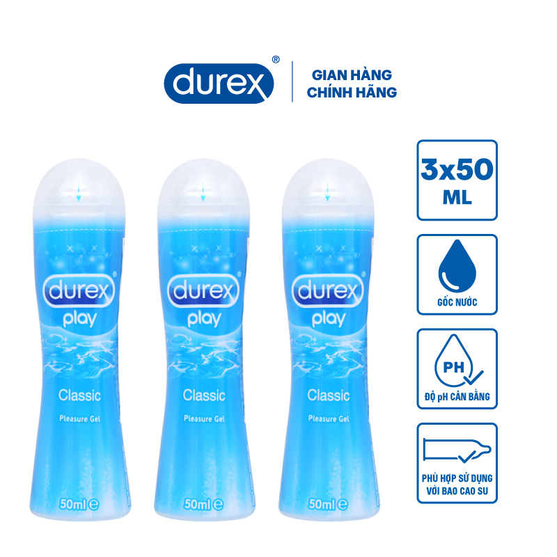 Bộ 3 Gel bôi trơn Durex Play Classic 50ml