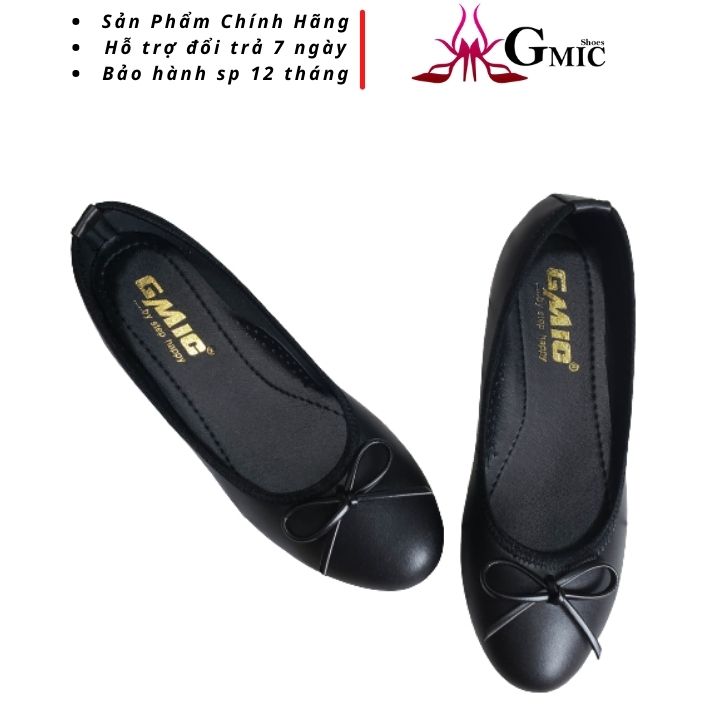 Giày Búp Bê Nữ Cổ Thun Êm Chân, Dể Thương Có Big Size GMIC - NGHBB01