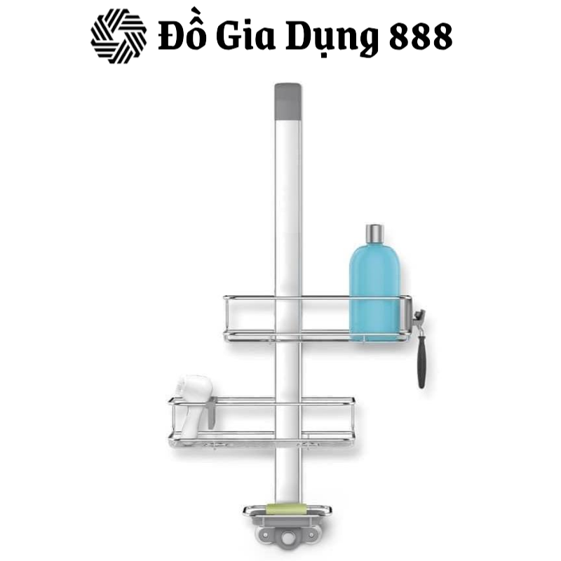 Giá Treo Vách Kính Simplehuman, Kệ Nhà Tắm Chất Liệu Thép Không gỉ Bền Đẹp, Nhập Đức