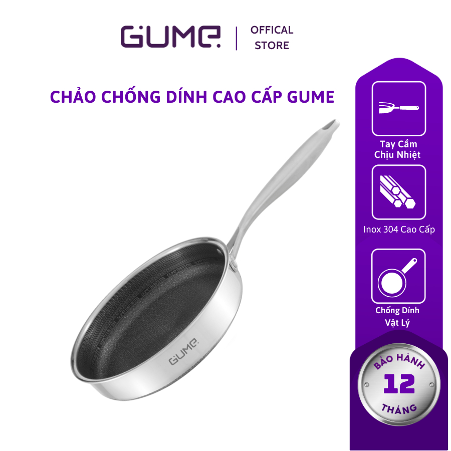 Chảo Chống Dính Cao Cấp Gume - Bảo Hành 1 Năm